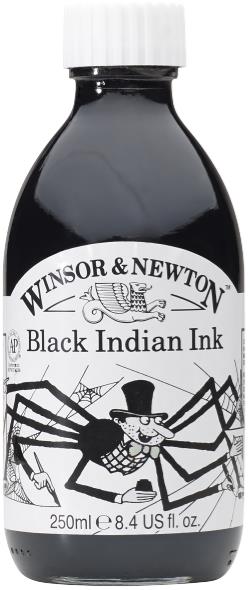 [73.5092] Ink Winsor Newton 250ml black