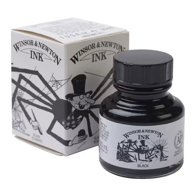 [73.5050] Ink Winsor Newton 30ml – 030 black