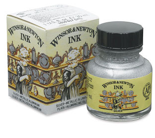 [73.5052] Ink Winsor Newton 30ml – 617 silver