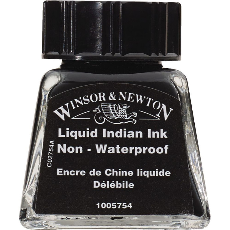 [74.6057] Ink Winsor&Newton 14ml - 754 Liquid Indian Ink
