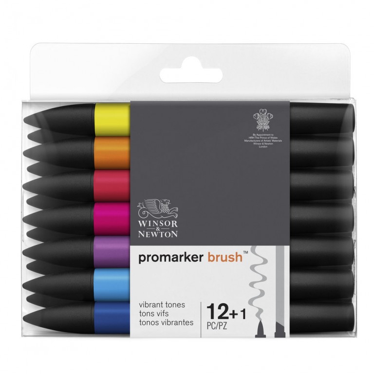 [73.5592] Set of Promarker brush markers 12 pcs Winsor Newton