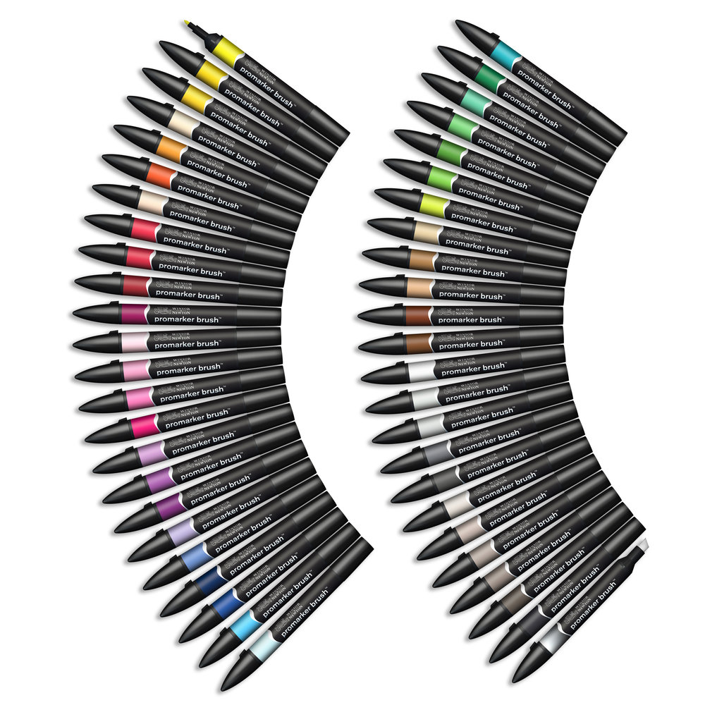 [73.5594] Set of Promarker brush markers 48 pcs Winsor Newton