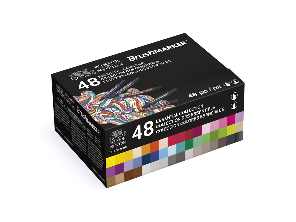 [73.5594] Set of Promarker brush markers 48 pcs Winsor Newton