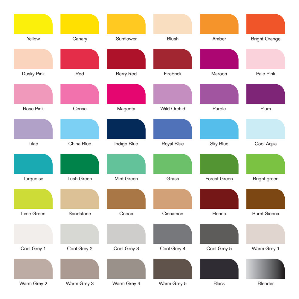 [73.5594] Set of Promarker brush markers 48 pcs Winsor Newton