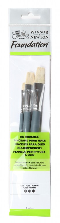 [73.6914] Set of brushes for oil 3 pcs
