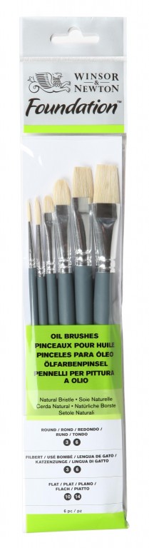 [73.6915] Set of brushes for oil 6 pcs