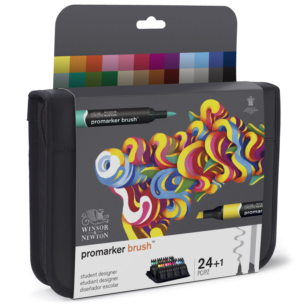 [73.5593] Winsor Newton Promarker brush marker set 24 pcs