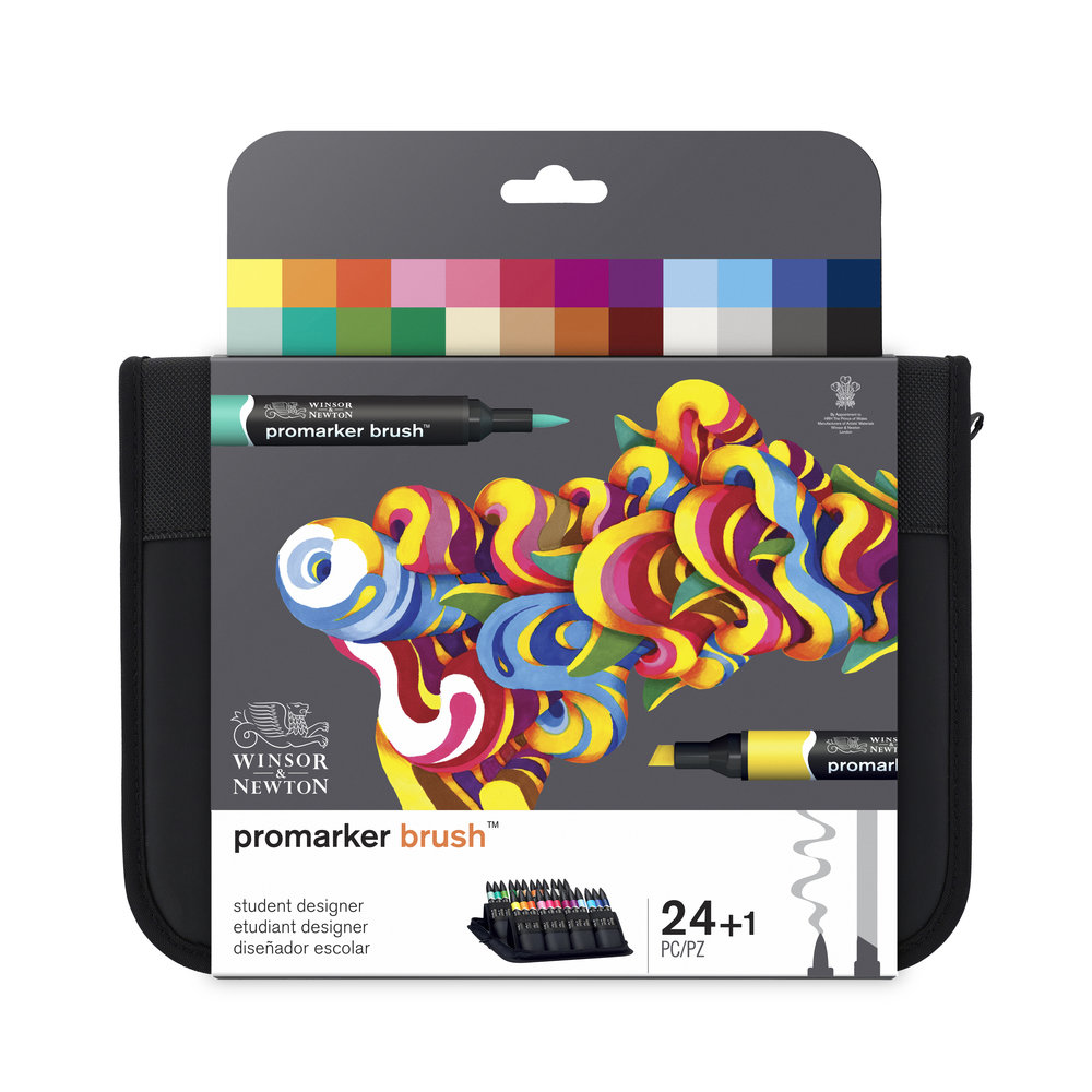 [73.5593] Winsor Newton Promarker brush marker set 24 pcs