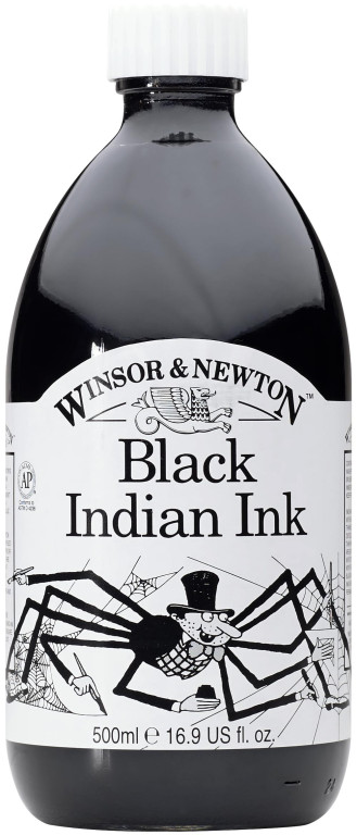 [74.6059] Ink Winsor Newton 500ml black