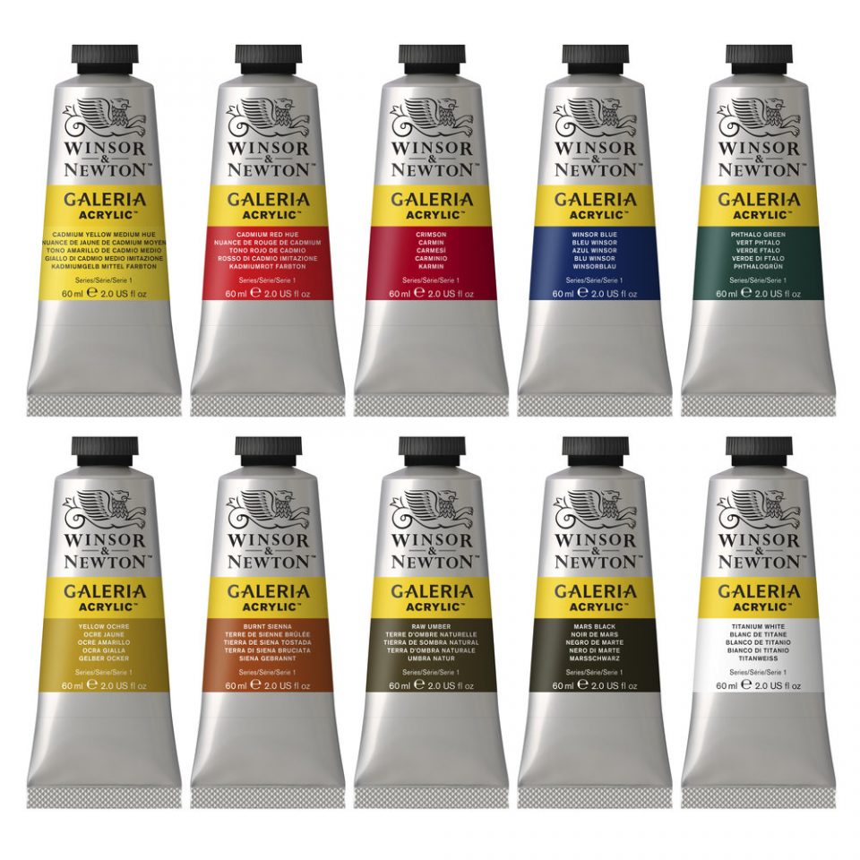 [73.2293] Set of acrylic paints Galeria 10x60ml