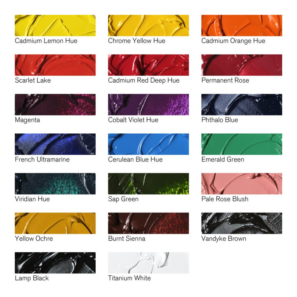 [73.1195] Set of oil paints Winton 20x12ml