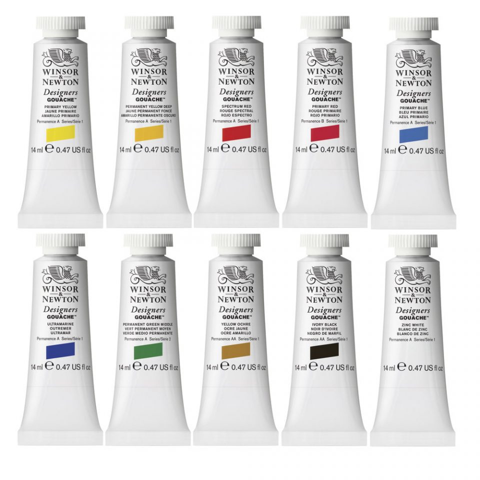[73.5148] Set of gouache paints W&N Intro set 10x14ml