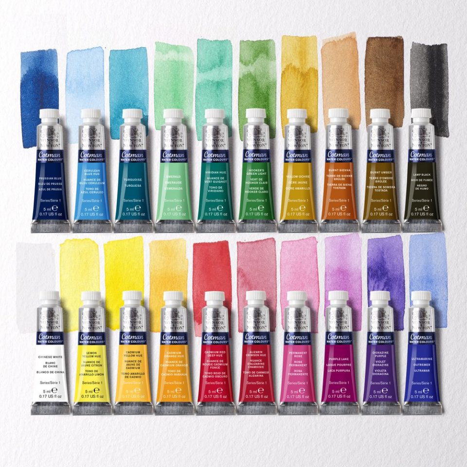 [73.4887] Set of watercolor paints Cotman 20x5ml Beginners
