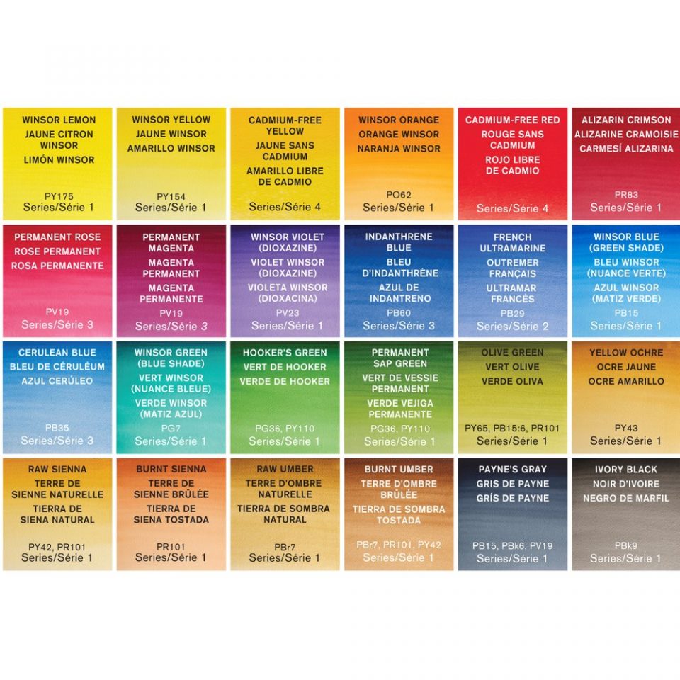 [73.4926] Set of watercolor paints W&N 24 pcs pans