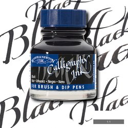 [73.6006] Calligraphy ink W&N 30ml (030 Black)