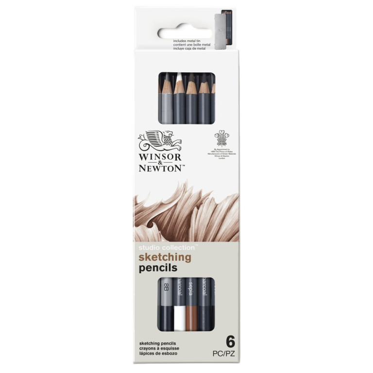[73.5936] Set of WN 6-piece Collection Sketching pencils