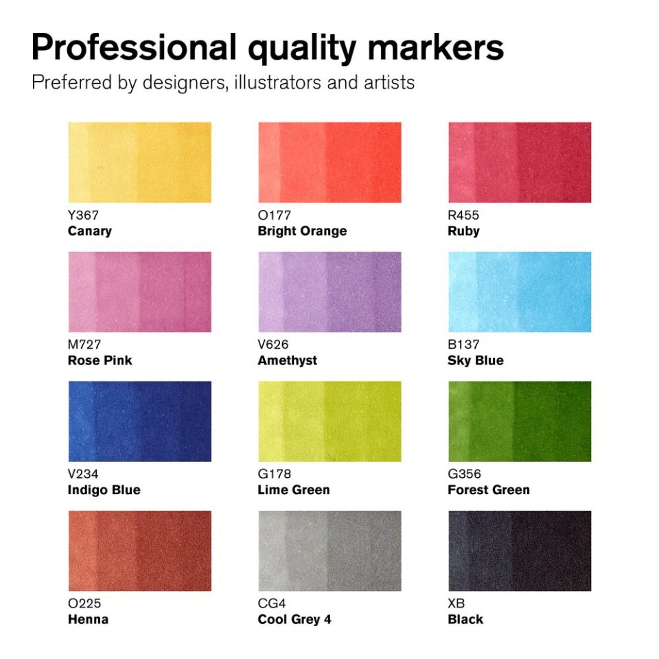 [73.5914] Set of markers WN Promarker 12+1pc Set 1