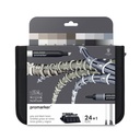 [73.5904] Set of markers WN Promarker 24 pcs Wallet Black and Greys