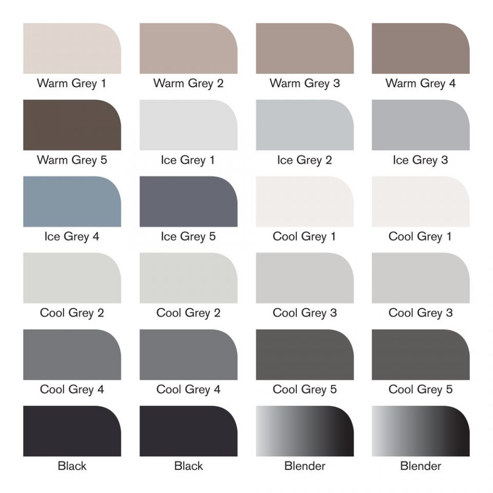 [73.5904] Set of markers WN Promarker 24 pcs Wallet Black and Greys