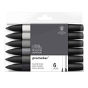 [73.5917] Set of markers WN Promarker 6 pcs Neutral Tones