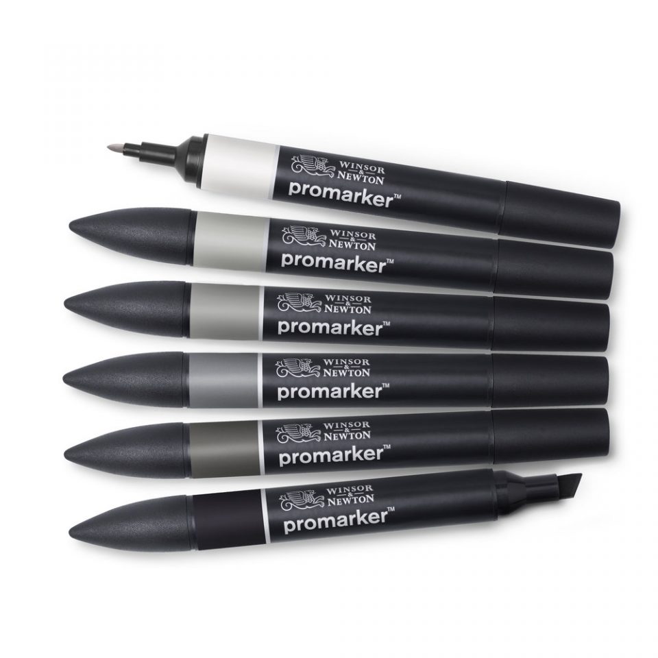 [73.5917] Set of markers WN Promarker 6 pcs Neutral Tones