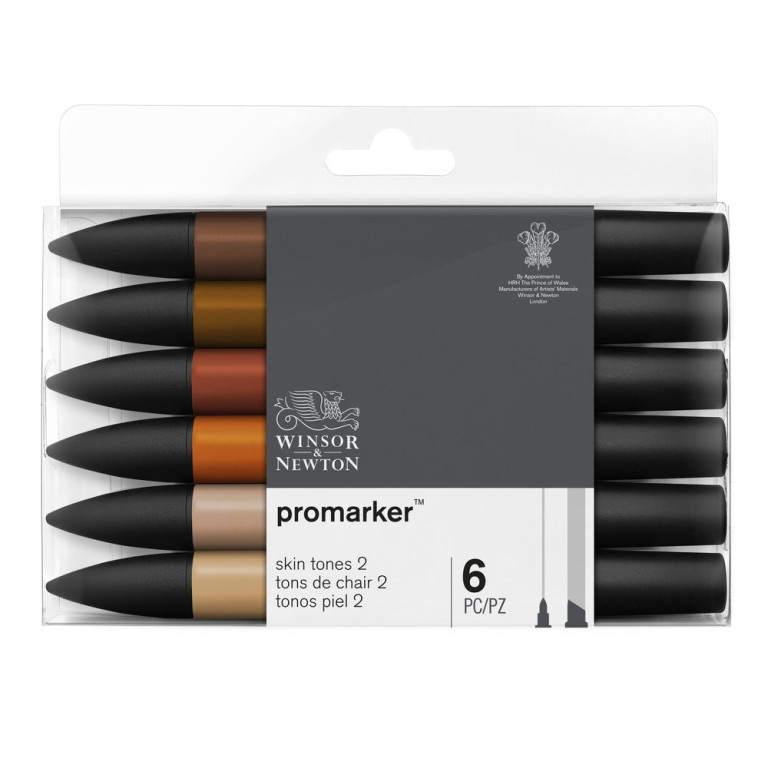 [73.5910] Set of markers WN Promarker 6 pcs Skin Tones 2