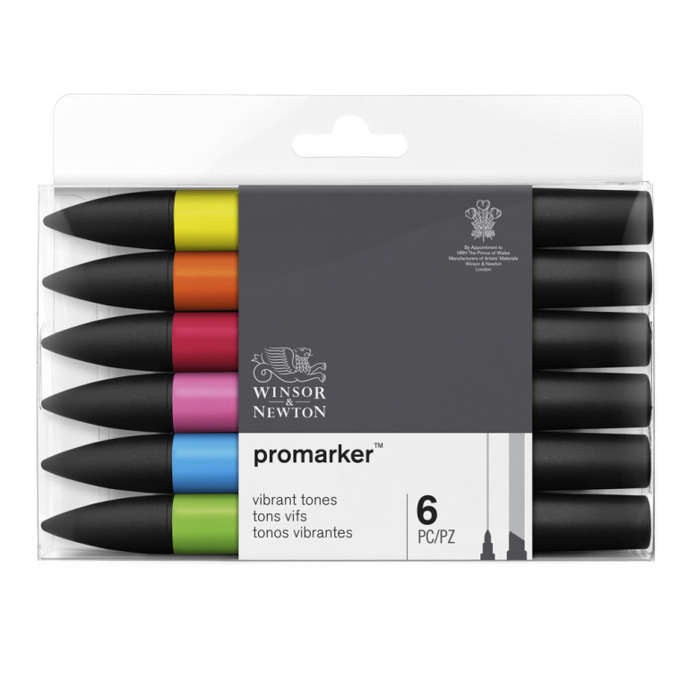 [73.5905] Set of markers WN Promarker 6 pcs Vibrant Tones