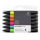 [73.5927] Set of markers WN Promarker Fluorescent 6 pcs