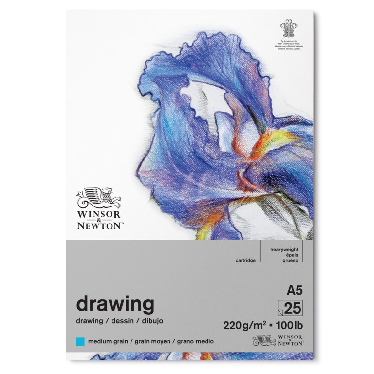 [73.7340] Sketching pad W&N Drawing pad medium A5 220g