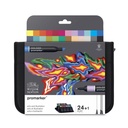 [73.5903] WN Promarker Set of 24 Wallet Arts and Illustration Markers