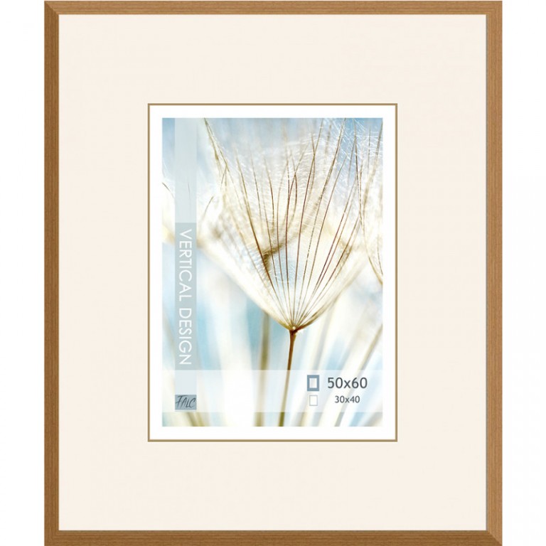 [20.8684] Brown wooden frame SW 08 - 50x60cm