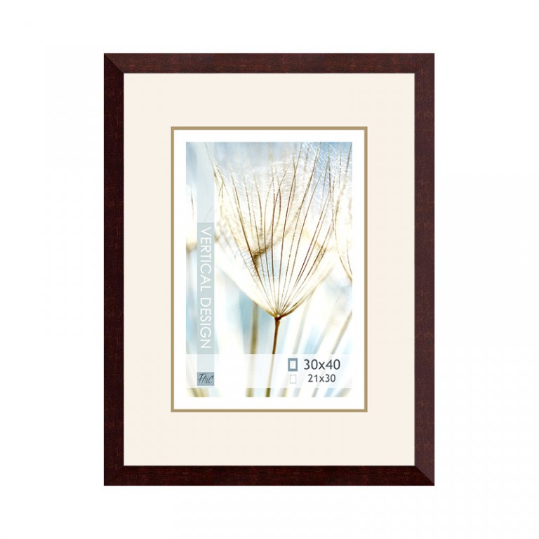 [20.8602] Wooden frame Definito dark brown – 30x40cm