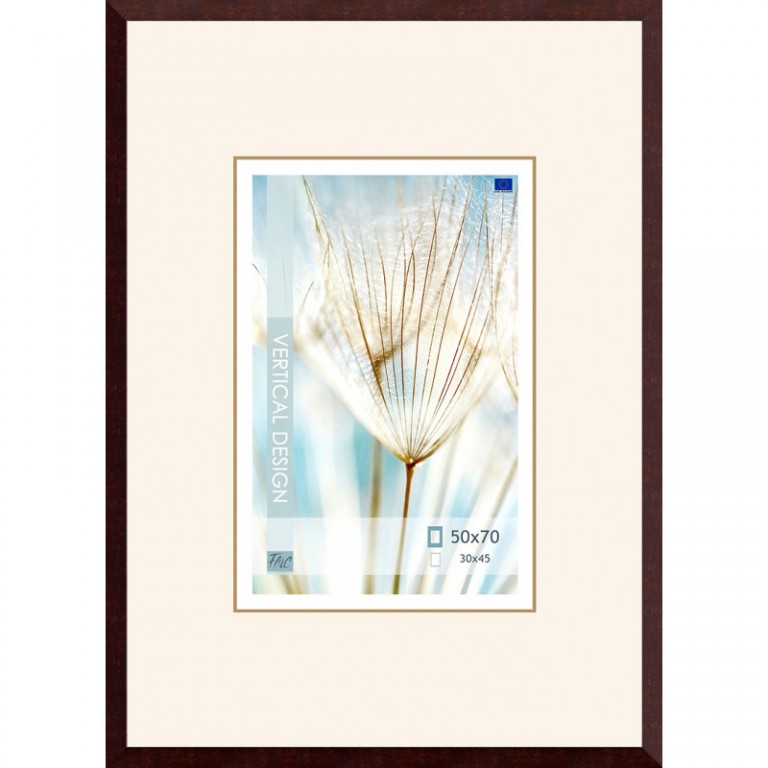 [20.8604] Wooden frame Definito dark brown – 50x70cm
