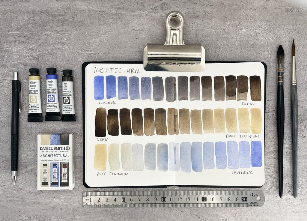 [13.1937] DS Watercolour Paint Set 3x5ml – Architectural