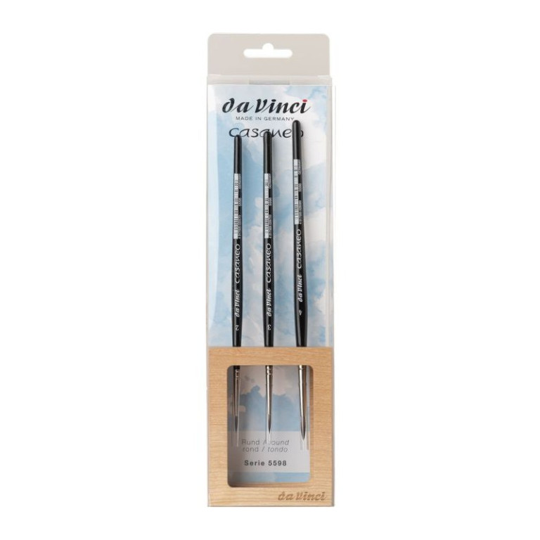 [77.8223] Da Vinci CASANEO brush set in a stand