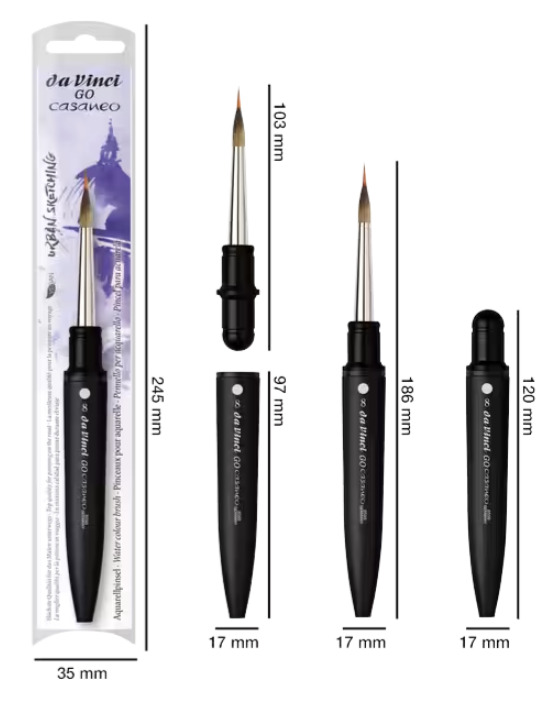 [77.8290] Travel brush da Vinci GO Casaneo – Liner