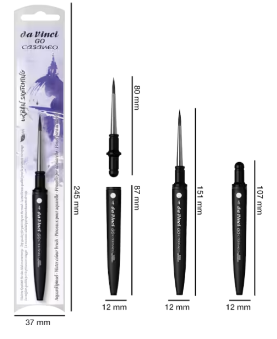 [77.8286] Travel brush da Vinci GO Casaneo – size 4