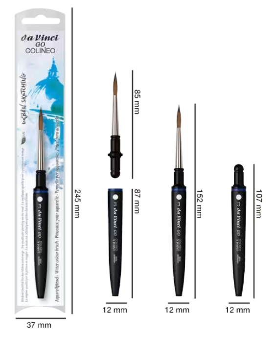 [77.8274] Travel brush da Vinci GO Colineo X Point – size 3
