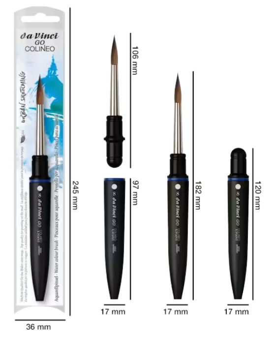 [77.8276] Travel brush da Vinci GO Colineo X Point – size 8