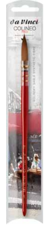 [77.8242] da Vinci Colineo Red Watercolour brush – size 2