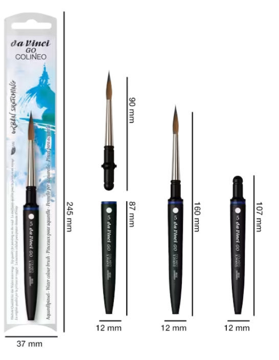 [77.8275] da Vinci GO Colineo X Point Travel Brush – size 5
